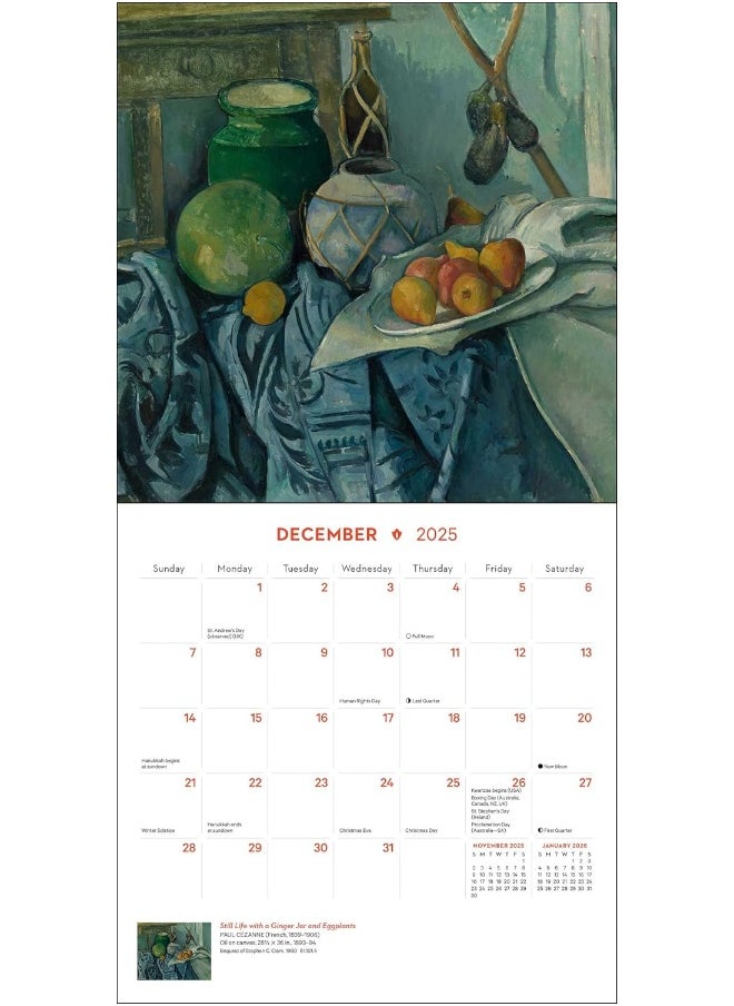 Impressionism and Post-Impressionism 2025 Mini Wall Calendar  - Image 5