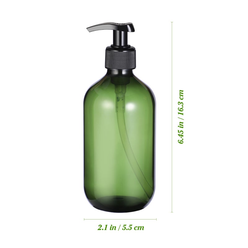 2pcs Beaupretty 2pcs 300ml Empty Shampoo Bottle Opaque Versatile Pump Bottle Drip-free Lotion Container Hand Soap Dispenser - Image 2