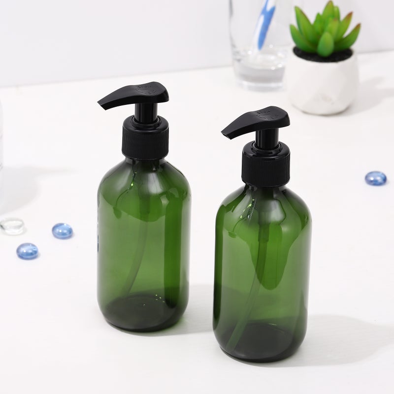 2pcs Beaupretty 2pcs 300ml Empty Shampoo Bottle Opaque Versatile Pump Bottle Drip-free Lotion Container Hand Soap Dispenser - Image 3