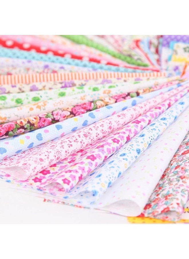 Y&D 100-Piece DIY Assorted Pattern Floral Printed Cotton Cloth Multicolour  - Image 4