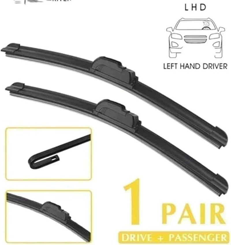 DEMULAX Car Front Wiper Blades for Nissan Armada 2016-2018 - Image 4