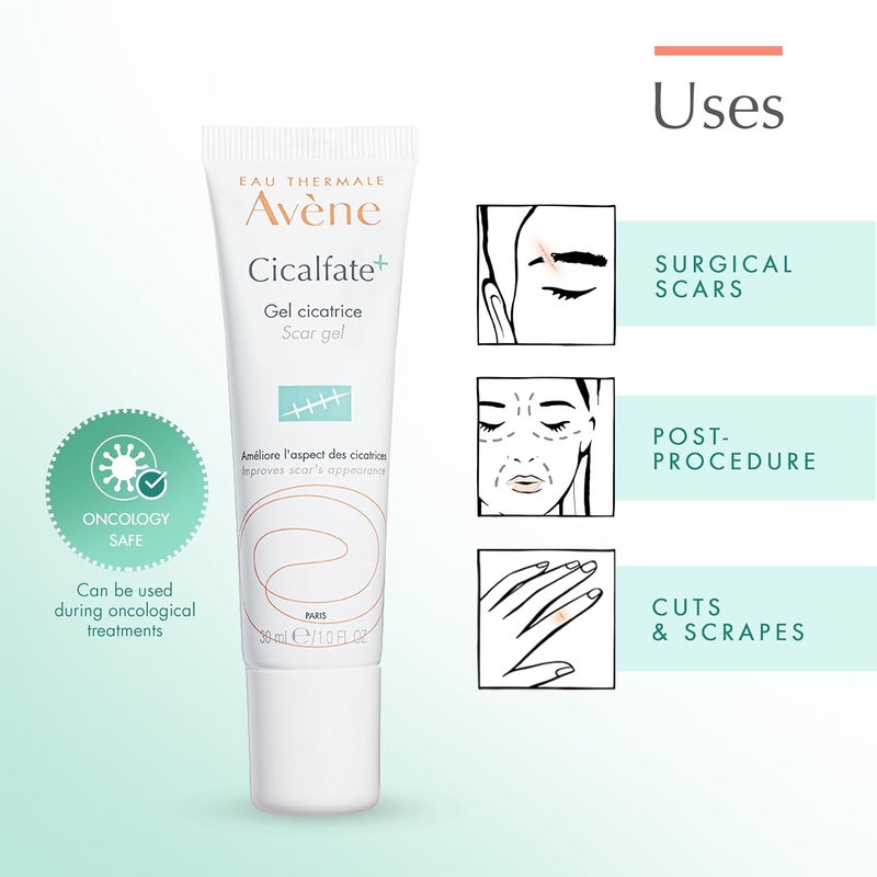 Avne Cicalfate Scar Gel Silicone Massage Gel for Scars Superficial Scars Dermatological Scars 1 Fl Oz - Image 3