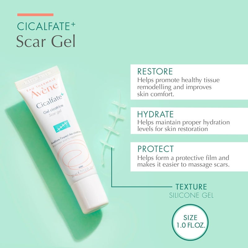 Avne Cicalfate Scar Gel Silicone Massage Gel for Scars Superficial Scars Dermatological Scars 1 Fl Oz - Image 4