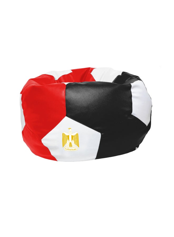 Fatbag Egypt Football Style Bean Bag | Egypt Flag Print | Faux Leather | Filled Bean Bag for Kids & Adults - Image 3