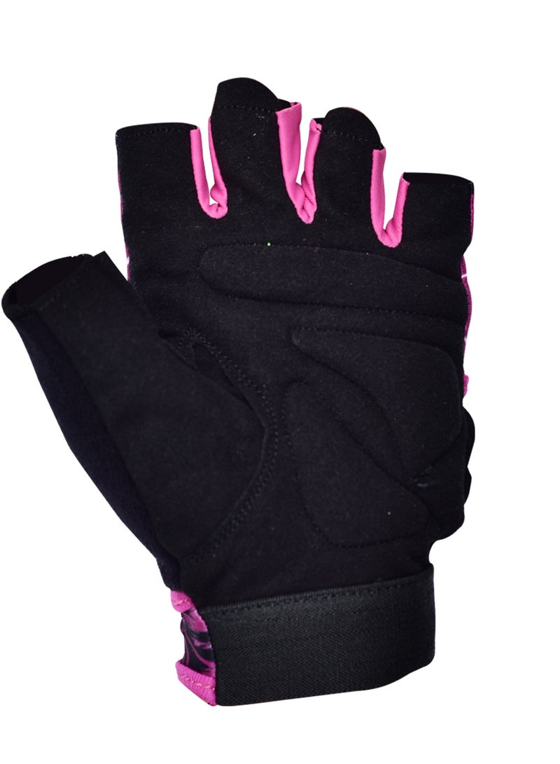 Spall Half Finger Ladies Gym Wight Lifting Gloves Full Protection Workout Gloves For Gym Bike Training Fitness Dumbbell Pull Ups Cycling Exercise Breathable Super Lightweight - Image 3