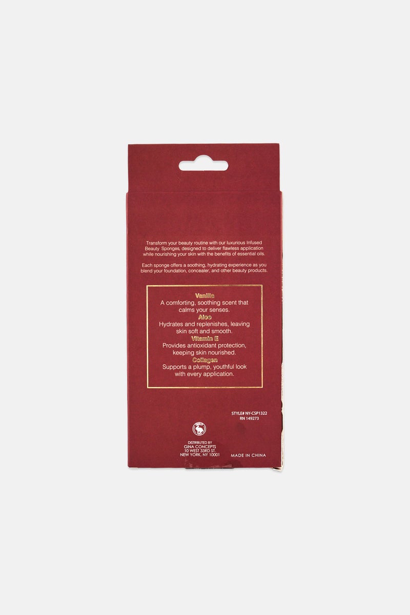 NYC 4 Pack Infused Beauty Sponges, Multicolor - Image 2