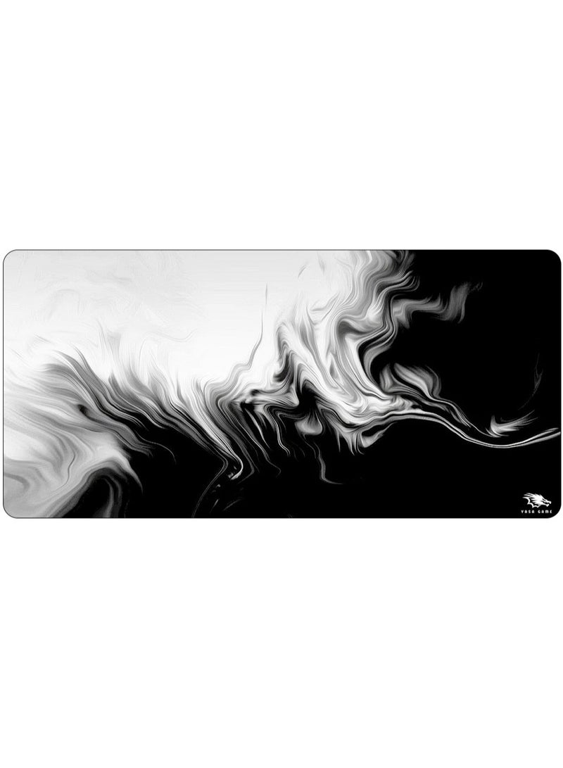 YASA GAME Extended Large Gaming Mouse Pad 120 X 60 cm XXL Full Desk Art style & Mousepad Non-Slip Rubber Base Big Keyboard Mat with Stitched Edges water resist for Gaming from Yasa ( Mono )  - Image 1