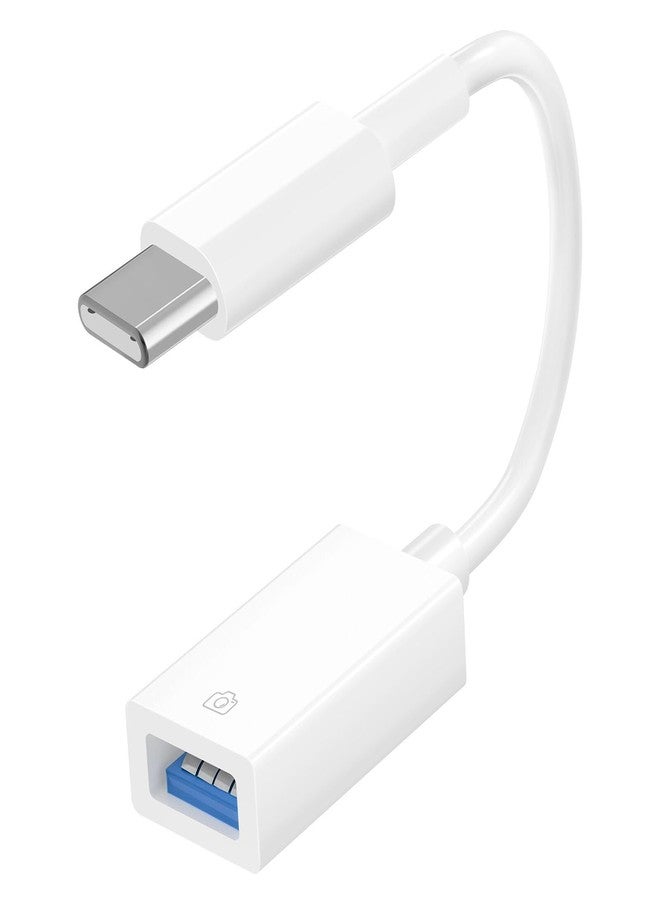 esbeecables USB C to USB Camera Adapter for iPhone15, Female USB 3.0 OTG Cable Compatible with iPhone 15 Series, iPad Pro, Camera, USB Flash Drive, Card Reader, Mouse - Image 1