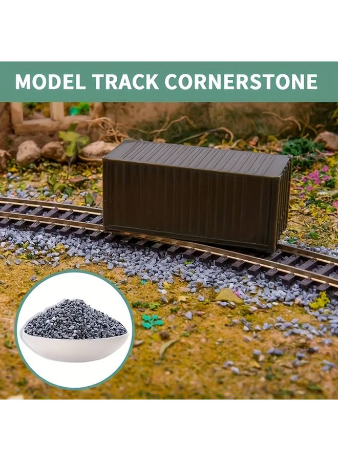 Realistic Gray Micro Rail Gravel 3.53 oz For DIY Model Track Garden Paving And War Game Scenes - Image 1