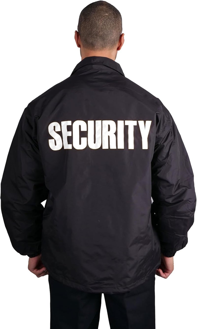 First Class 100% Nylon Windbreaker with Security I.D. - Black - Image 2