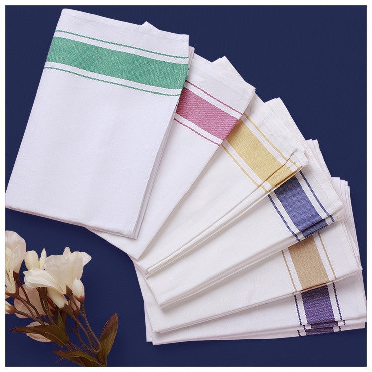 Pure Cotton Mouth Cloth Wipe Cup Cloth Wipe Glass Red Wine Glass Special Cloth Wipe Cloth Clean Cloth Absorbent No Hair Dropping Pure Cotton Wipe Cup Cloth - Image 1