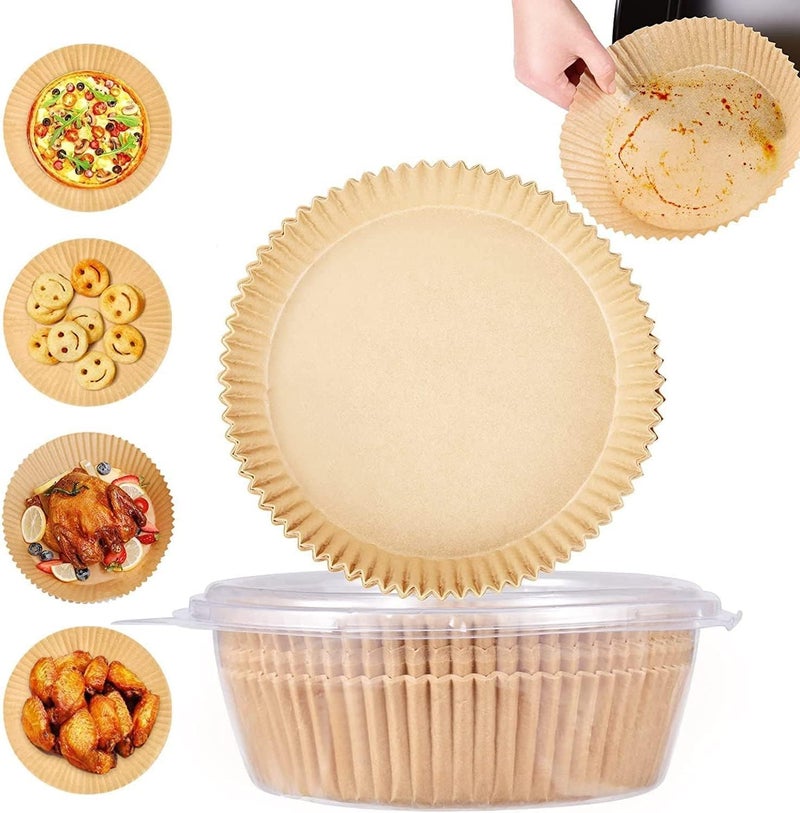 TANGBLIB 100pc Baking Liner Paper, Brown, PAPERL01-100P, 20cm - Image 4