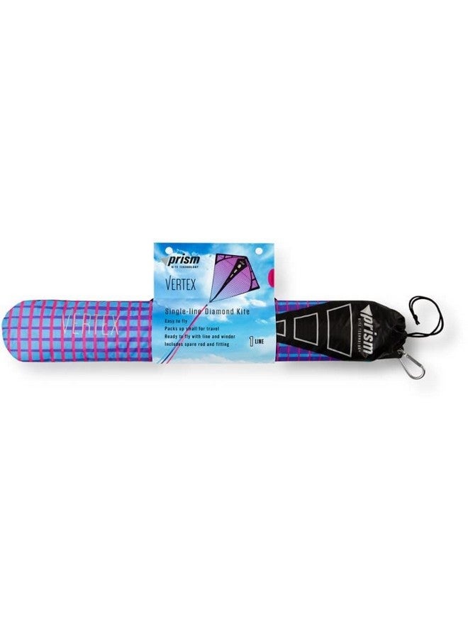 Prism Kite Technology طائرة ورقية ماسية عالية الطيران من فيرتكس مع ذيل ثلاثي البث بطول 10 أقدام، فوق بنفسجي - Image 5