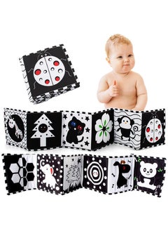 General Baby Books 0-6 Months - Montessori Baby Sensory Toys Baby Newborn 0-3-6-9-12 Months Black & White High Contrast Soft Cloth Book Early Learning - Plank Time Toys Boys Girls Toddlers Baby Gifts  - Image 2