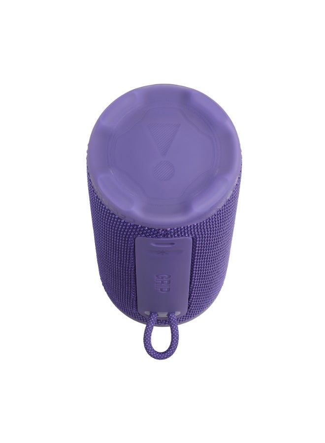 JBL Grip Compact Bluetooth Speaker, JBL Pro Sound with AI Sound Boost, IP68 Waterproof and Dustproof, Ambient Light, Up to 14 Hours Playback, Auracast Multi-Speaker, JBL Portable App, Purple purple - Image 2