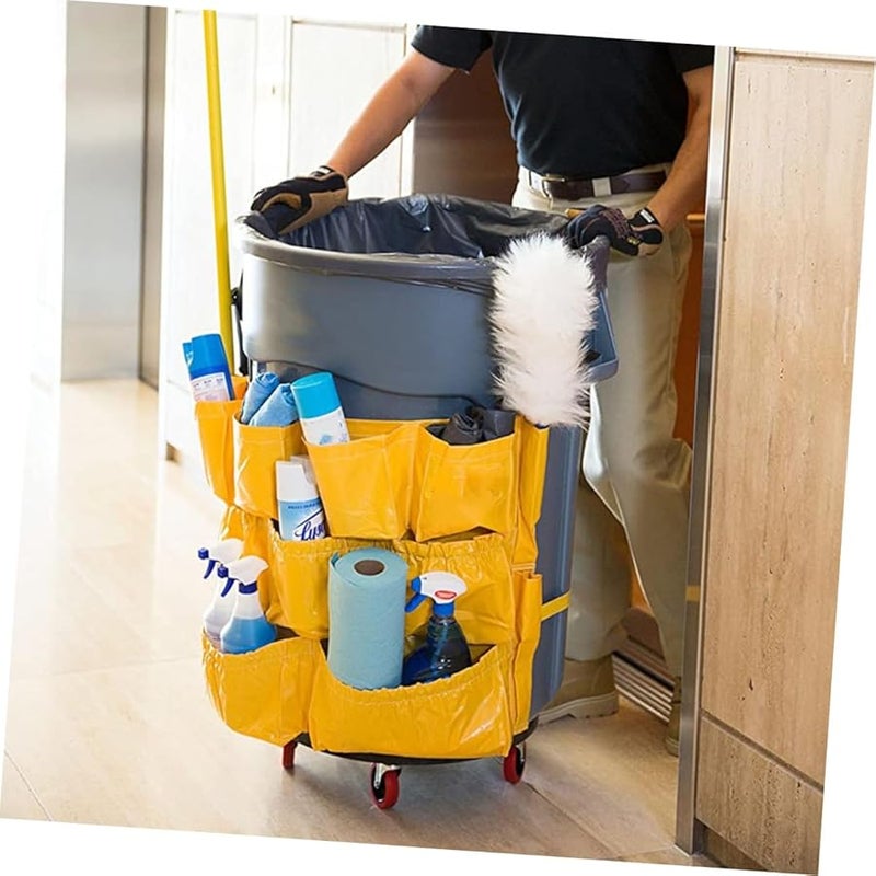 كيس قمامة من الفينيل الثقيل مع جيوب سعة للتجهيزات التجارية الصناعية لخدمات النظافة - Image 3