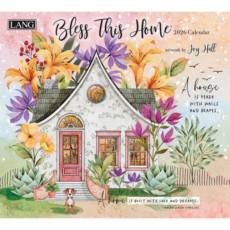 Lang, Bless This Home 2026 Wall Calendar, 13.4'' X 12'', 12-Month Calendar with Stapled Binding - Image 1