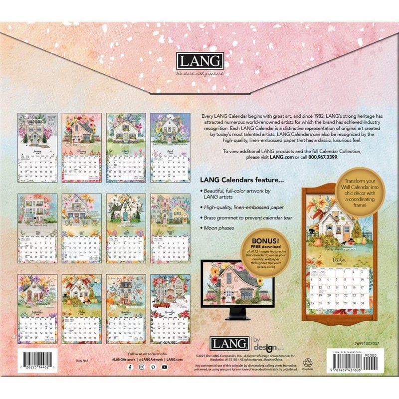 Lang, Bless This Home 2026 Wall Calendar, 13.4'' X 12'', 12-Month Calendar with Stapled Binding - Image 2