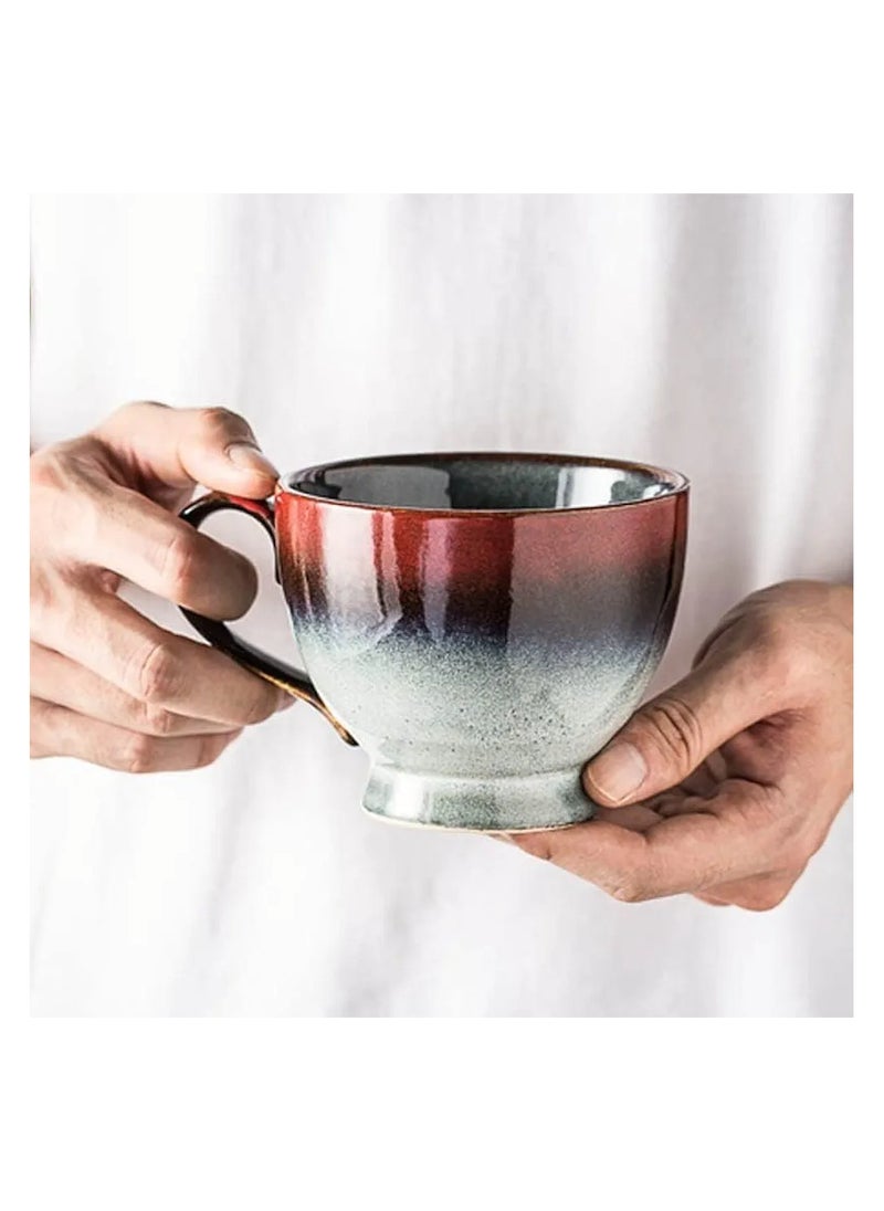 Qahwa Elegant coffee cup with saucer made of ceramic  - Image 2