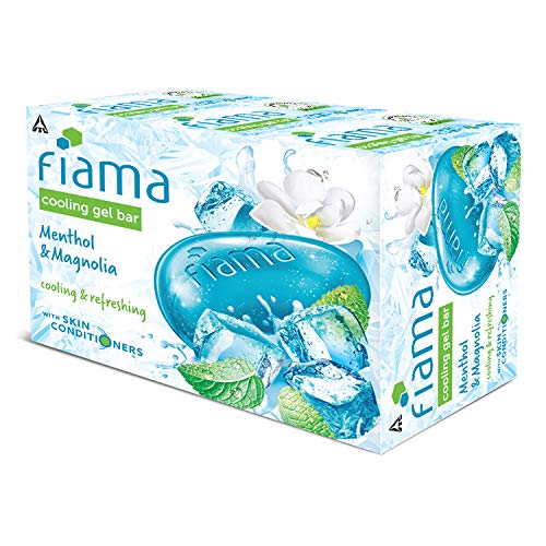 Fiama Cooling Gel Bar Menthol & Magnolia, 375g (125g - Pack of 3), with Skin Conditioners, feel 3° cooler, Soap for Women & Men, For All Skin Types - Image 3