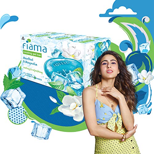 Fiama Cooling Gel Bar Menthol & Magnolia, 375g (125g - Pack of 3), with Skin Conditioners, feel 3° cooler, Soap for Women & Men, For All Skin Types - Image 5