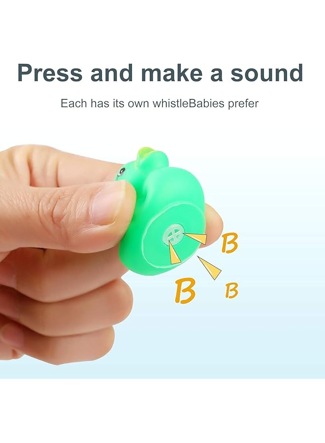 X spring Small Rubber Ducks 50Pcs Squeak And Float Rubber Ducks Multicolor Mini Rubber Ducky Float Ducks Baby Bath Toy Baby Shower Duck Sound Shower Toys For Shower And Decorancs Party Favors - Image 3