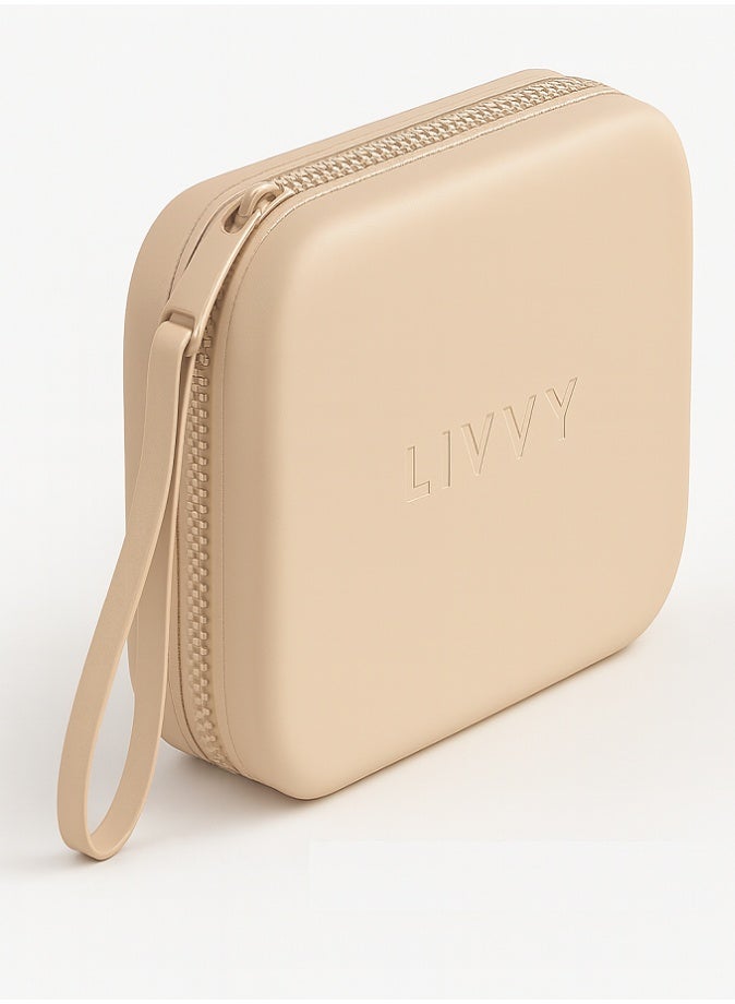 LIVVY Silicone Makeup Bag for Women & Men, Waterproof Travel Cosmetic Organizer with Zipper, Large Capacity Portable Toiletry & Brush Storage Pouch, Perfect Gift Idea for Daily Use & Travel - Image 1