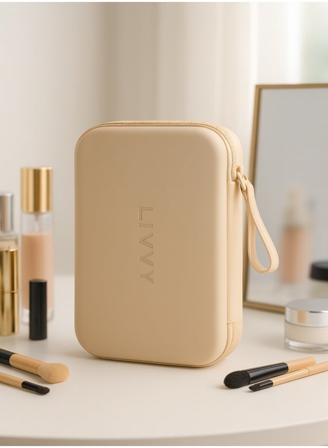 LIVVY Silicone Makeup Bag for Women & Men, Waterproof Travel Cosmetic Organizer with Zipper, Large Capacity Portable Toiletry & Brush Storage Pouch, Perfect Gift Idea for Daily Use & Travel - Image 2