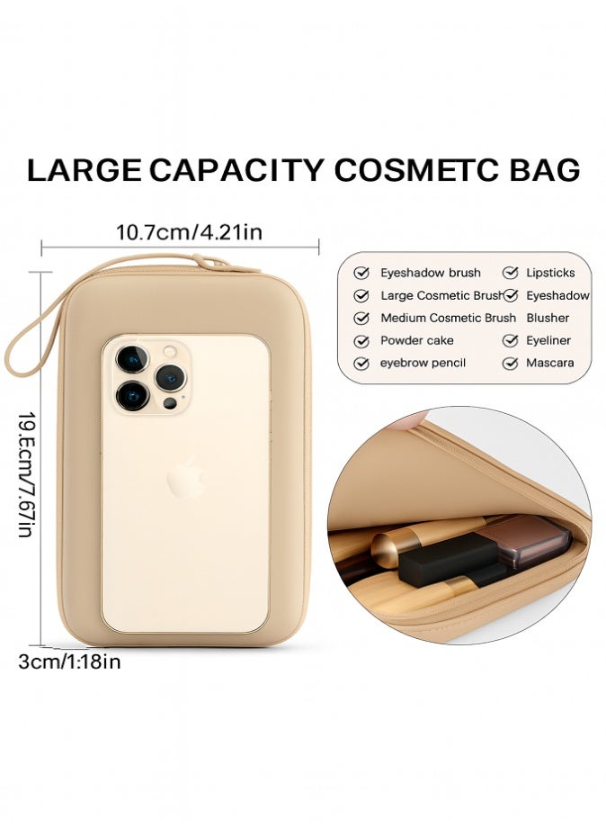 LIVVY Silicone Makeup Bag for Women & Men, Waterproof Travel Cosmetic Organizer with Zipper, Large Capacity Portable Toiletry & Brush Storage Pouch, Perfect Gift Idea for Daily Use & Travel - Image 5