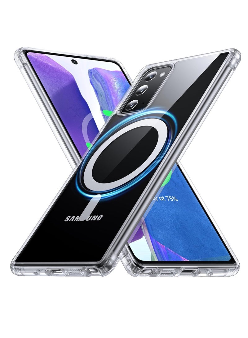 Clear Magnetic Case for Samsung Galaxy S20 Ultra, Camera Protection Cover, Wireless Charging Compatible,Acrylic Hard Back Case for samsung s25 ultra (Samsung Galaxy S20 Ultra) - Image 2