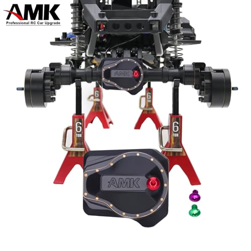 AMK TRX4 Brass Differential Cover TRX4 Portal Axle Housing Brass Diff Cover with Oiling Hole Front and Rear Axle Housing Covers for 110 RC Crawler Car TRX4 Upgrade Parts - Image 5