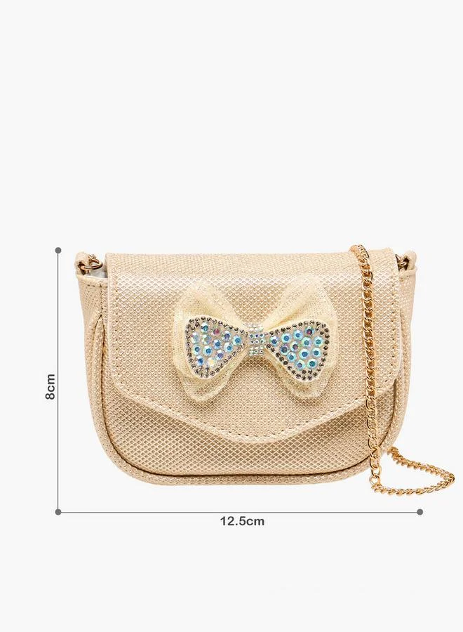 فلورا بيلا من شو إكسبرس حقيبة فلورا بيلا كروس بودي مزينة بفيونكة بحزام سلسلة من مجموعة رمضان