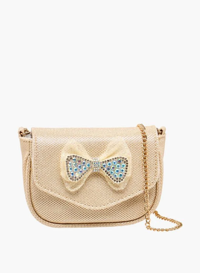 فلورا بيلا من شو إكسبرس حقيبة فلورا بيلا كروس بودي مزينة بفيونكة بحزام سلسلة من مجموعة رمضان