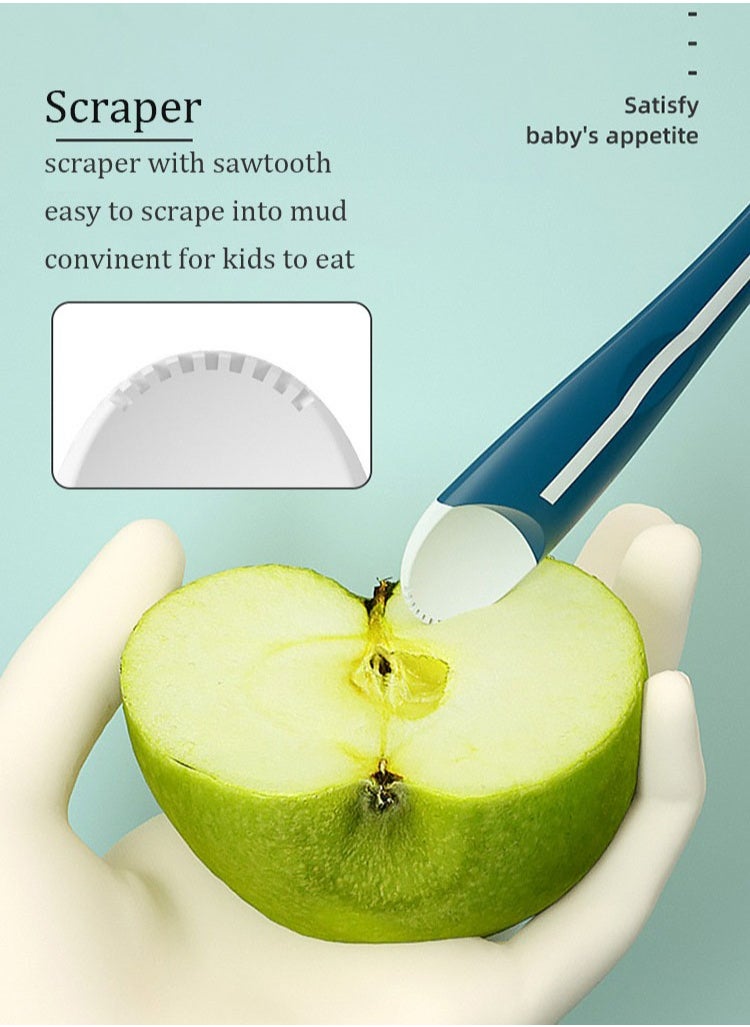 2 PCS Baby Multifunctional Spoons, First Stage Feeding Spoon for Infants, Teething Toy on Gums, Bendable and Easy to Hold