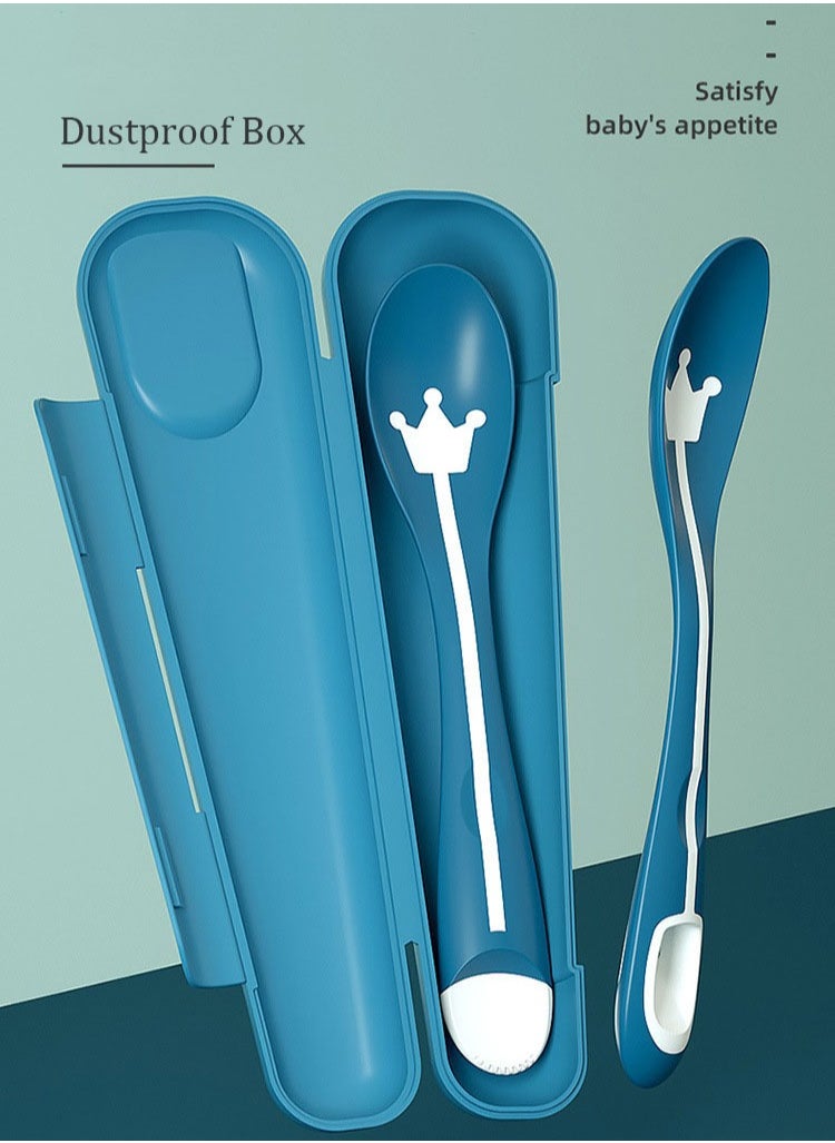 2 PCS Baby Multifunctional Spoons, First Stage Feeding Spoon for Infants, Teething Toy on Gums, Bendable and Easy to Hold