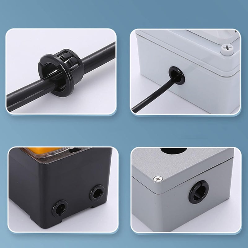 Eoutstanding 50PCS SB-22 Round Snap Bushing Snap in Cable Bushing Grommet Protection for 7/8 Inch Hole, Cable Mounting Accessories - Image 5
