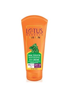 LOTUS HERBALS Safe Sun Silk Touch Mattifying Uv Crème Spf 50 ; Pa+++ 75G  - Image 2