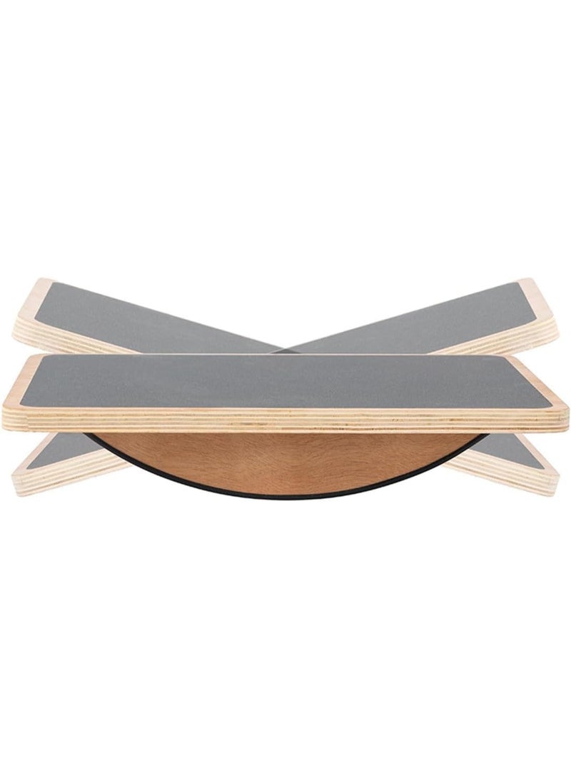BIGTHREE Sports Balance Board, Yoga Balance Board, Fitness Wooden Balance Boards, Safe and Non-Slip, Suitable for Sports Fitness, Training Body Coordination, Core Strength, etc. - Image 1