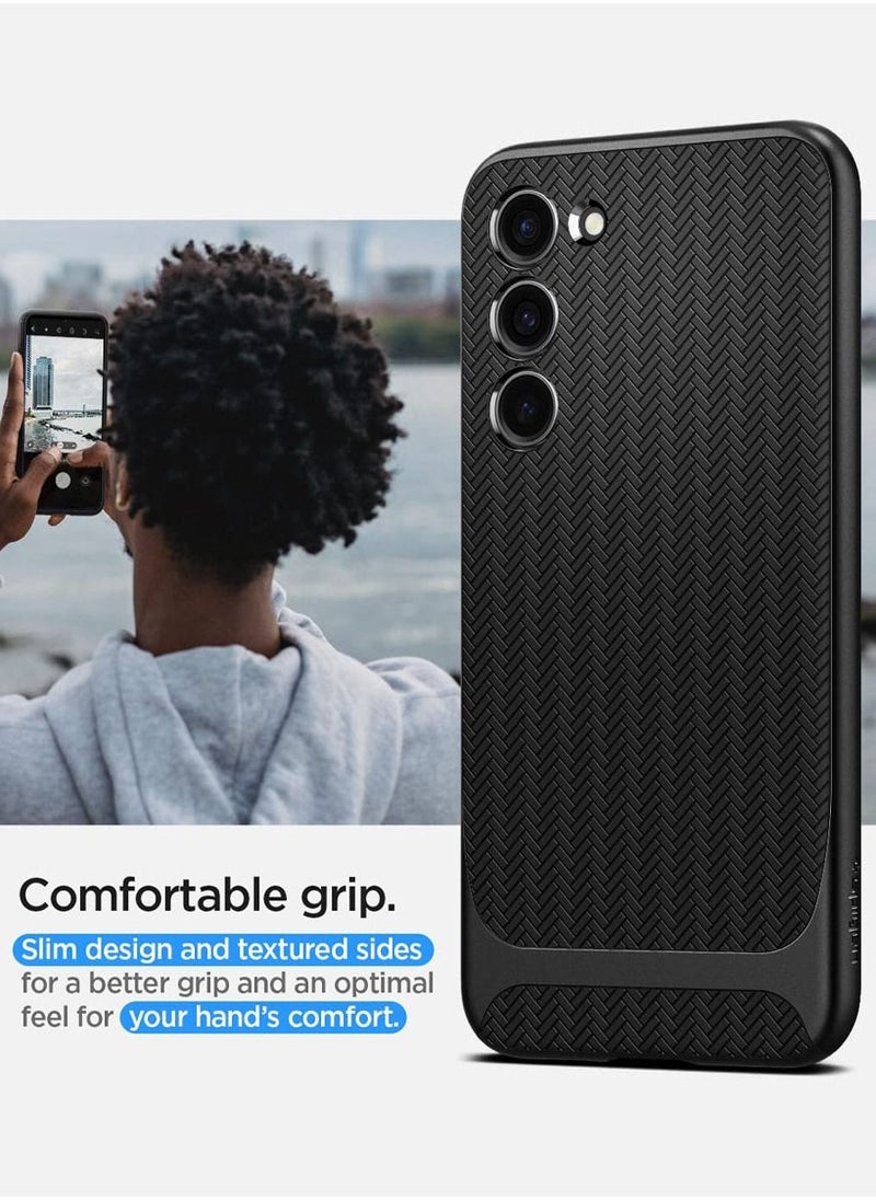 Spigen - غطاء حماية نيو هايبرد لهاتف سامسونج جالكسي S23 - أسود - Image 1