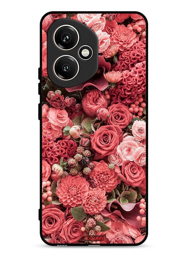 Tolwak Honor 400 Protective Case Cover Peach Roses - Image 1
