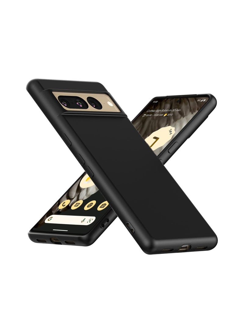 IAF Google Pixel 7 Pro Case, Ultra Slim Thin Scratch Resistant TPU Rubber Soft Silicone Protective Case Cover for (Pixel 7 Pro, Black) - Image 1