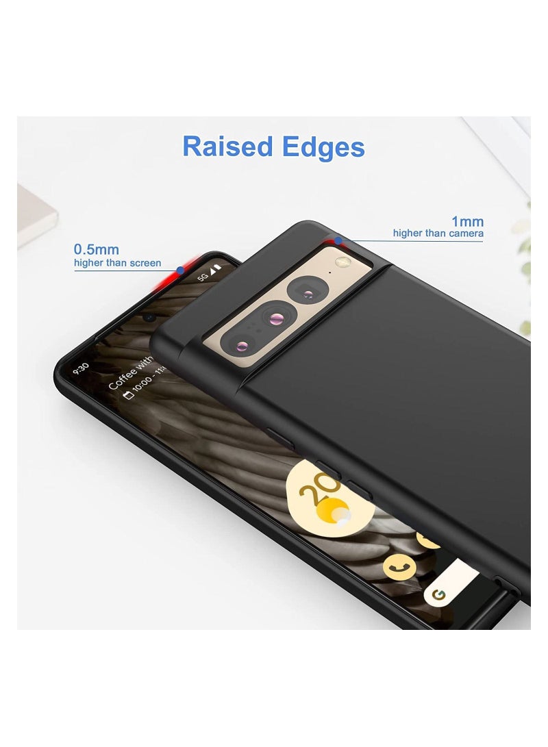 IAF Google Pixel 7 Pro Case, Ultra Slim Thin Scratch Resistant TPU Rubber Soft Silicone Protective Case Cover for (Pixel 7 Pro, Black) - Image 3