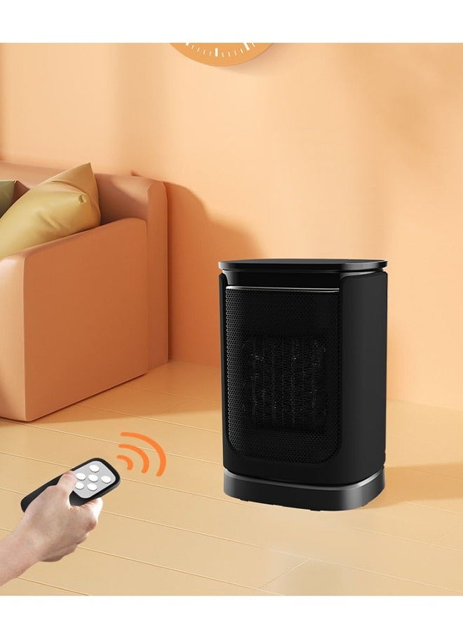 جوشبيرغ مدفأة كهربائية للمساحة، مدفأة مروحة، طاقة ساخنة وباردة، تدفئة سيراميك 1500 واط، توقيت ذكي لدرجة الحرارة الثابتة لمدة 12 ساعة، وضع التدفئة والمروحة، تدفئة 300 قدم مربع في دقائق، هادئة وآمنة، مناسبة للاستخدام الداخلي والمكتبي - Image 4