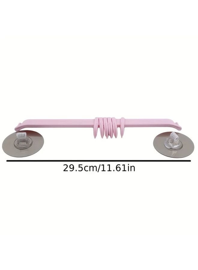White And Pink Strong Adhesive Wall Hooks Self Adhesive Traceless Hanging Rack 4 Pack - Image 4