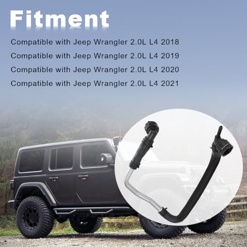 JDMON HVAC Heater Hose Kit Compatible with Jeep Wrangler 20L L4 2018 2019 2020 2021 Replace 68280784AB - Image 3
