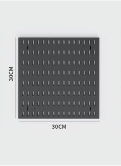 ماركة غير محددة مجموعة Pegboard وملحقاتها 2 لوحة Pegboard منظم الحائط والتخزين للمكتب والمنزل ومكتب الألعاب ومنظم الحائط وعرض Pegboard مجموعة لوحة Pegboard السوداء  - Image 4
