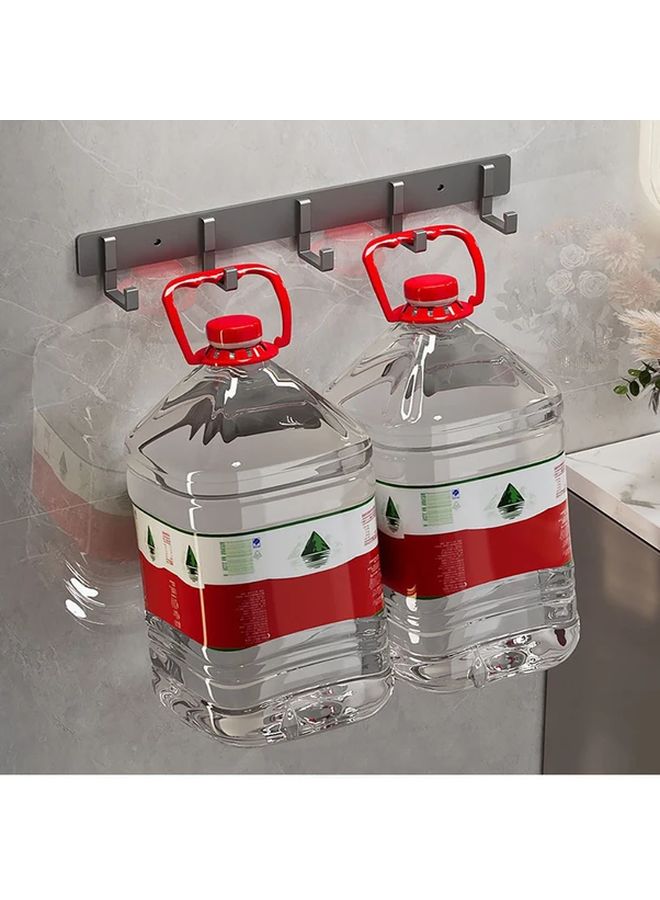 هوكات أبواب الألومنيوم ذات المساحة البيضاء قابلة للتعديل حامل الملابس المثبت على الحائط - Image 5