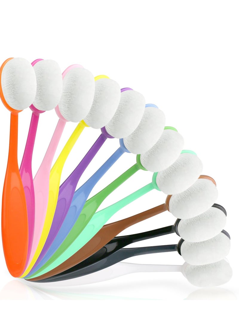 KASTWAVE - 12 PCS Colorful Ink Blending Brushes, Craft Ink Blending Brushes, Ink Blending Tool, Suitable for Card Making and Crafters Background Blending (Brush Head Diameter 0.86 ") - Image 1