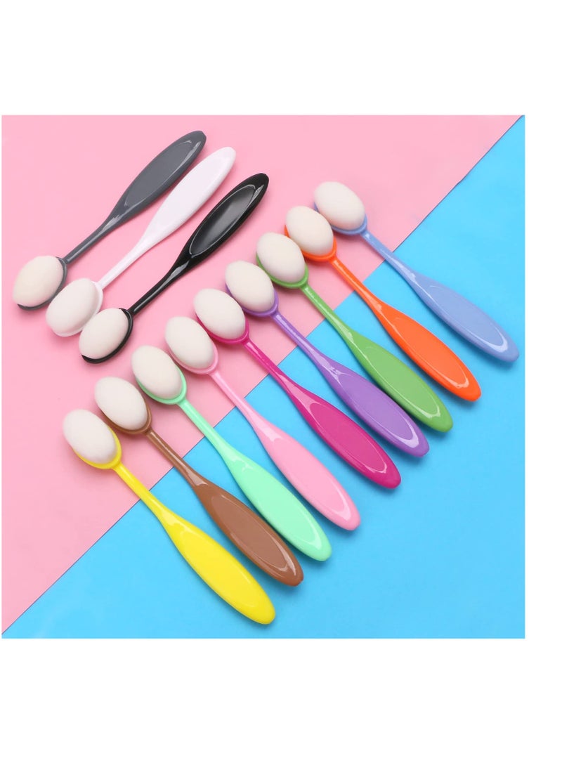 KASTWAVE - 12 PCS Colorful Ink Blending Brushes, Craft Ink Blending Brushes, Ink Blending Tool, Suitable for Card Making and Crafters Background Blending (Brush Head Diameter 0.86 ") - Image 1