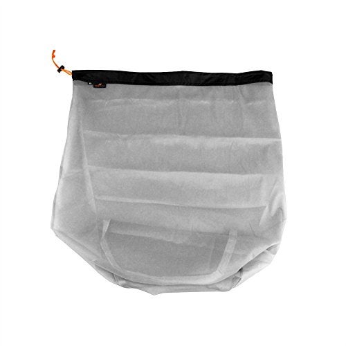 VGEBY Mesh Stuff Sack, Nylon Mesh Stuff Storage Sack Drawstring Mesh Camping Sack for Camping Hiking(XXL-Black) - Image 2